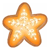 🧡 Эмодзи «Имбирный пряник - зимние буквы, иконки, таблички» для Telegram