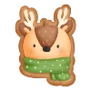 🧡 Эмодзи «Имбирный пряник - зимние буквы, иконки, таблички» для Telegram