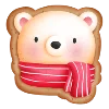 🧡 Эмодзи «Имбирный пряник - зимние буквы, иконки, таблички» для Telegram