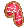 🧡 Эмодзи «Имбирный пряник - зимние буквы, иконки, таблички» для Telegram