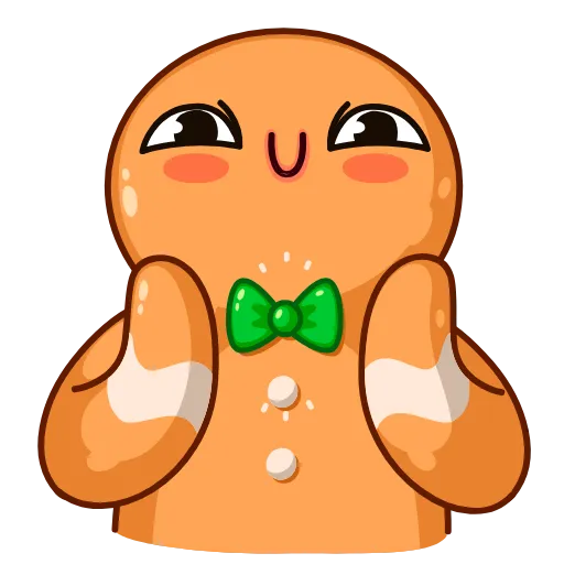 Стикер 21 Gingerbread Man