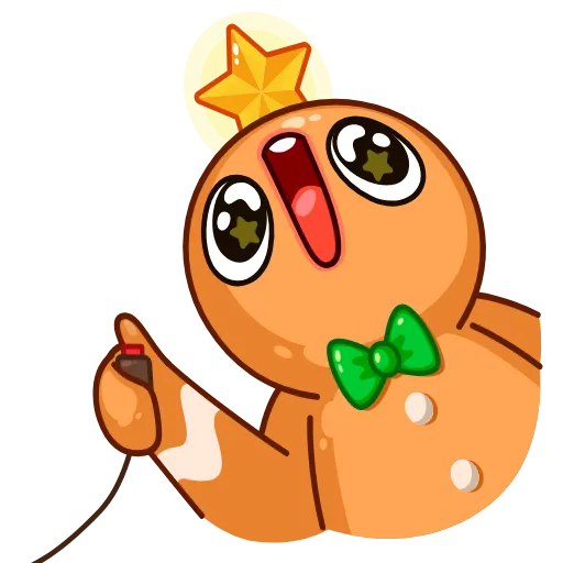 Стикер 13 Gingerbread Man