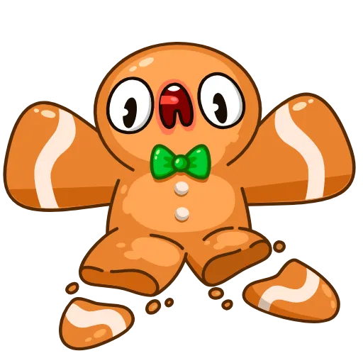 Стикер 5 Gingerbread Man