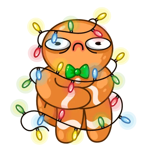 Стикер 7 Gingerbread Man