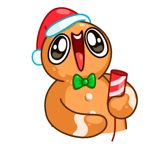 Стикер 10 Gingerbread Man