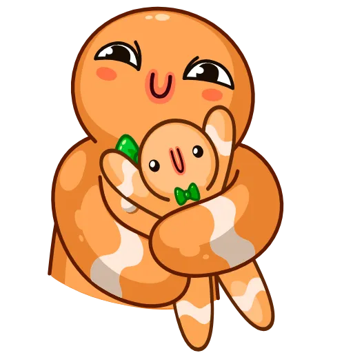Стикер 17 Gingerbread Man