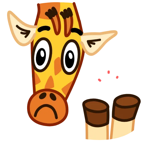 Стикер 10 Giraffe Spotty