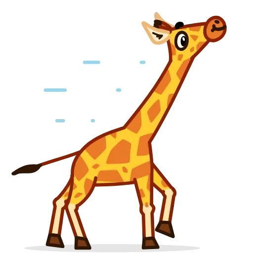 Стикер 9 Giraffe Spotty