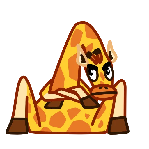 Стикер 11 Giraffe Spotty
