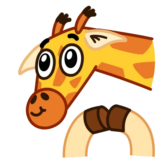 Стикер 20 Giraffe Spotty