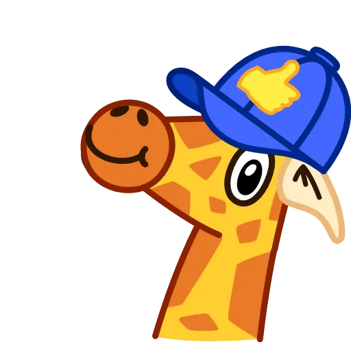 Стикер 3 Giraffe Spotty