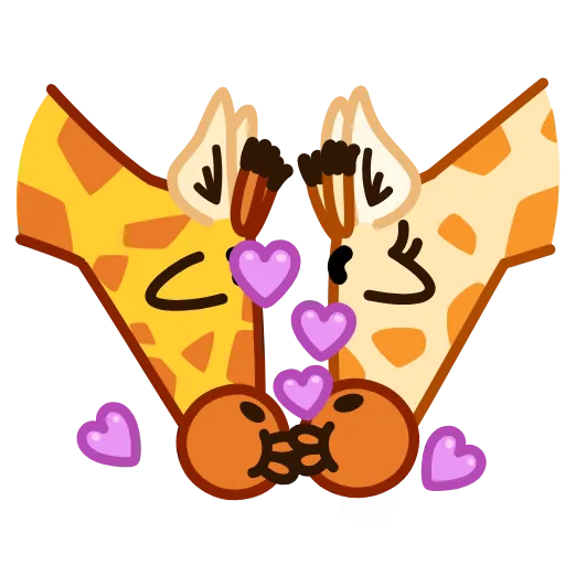 Стикер 8 Giraffe Spotty