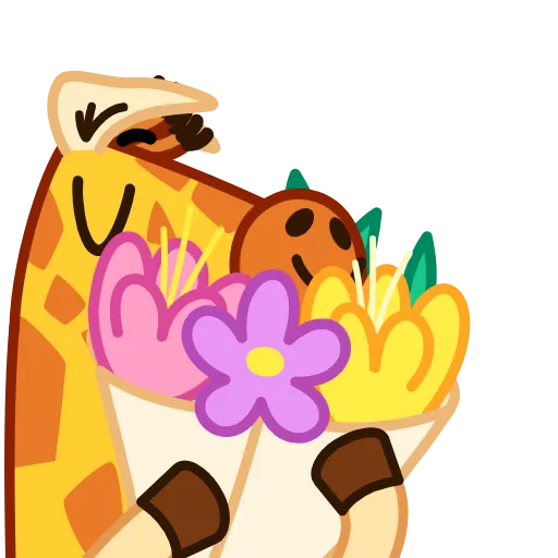 Стикер 22 Giraffe Spotty