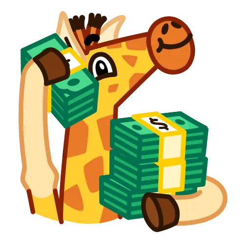 Стикер 17 Giraffe Spotty