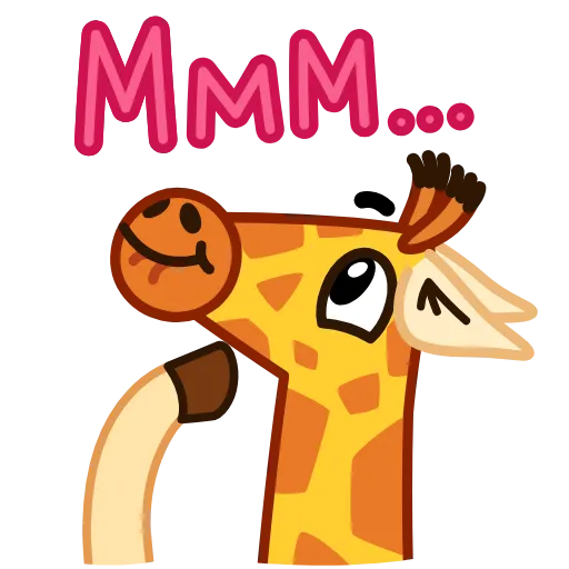 Стикер 23 Giraffe Spotty