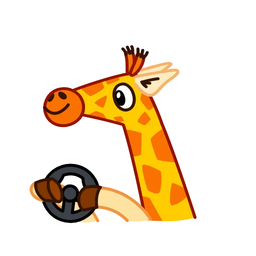 Стикер 26 Giraffe Spotty