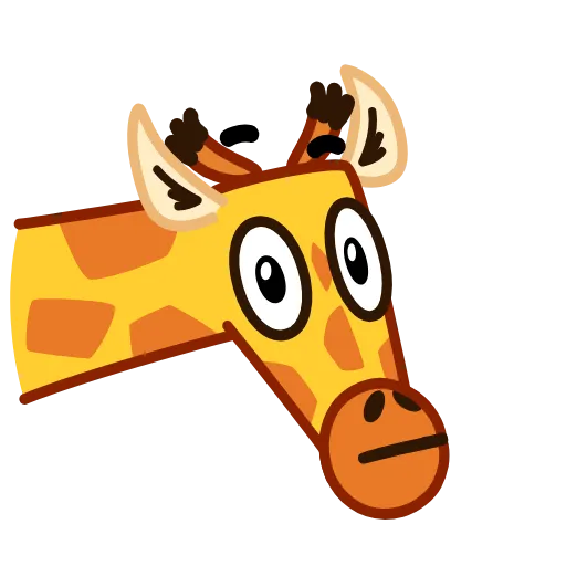 Стикер 18 Giraffe Spotty