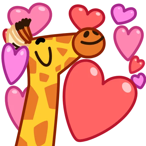 Стикер 24 Giraffe Spotty