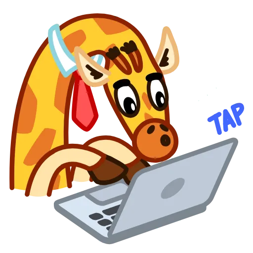 Стикер 13 Giraffe Spotty