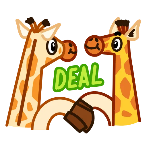 Стикер 19 Giraffe Spotty