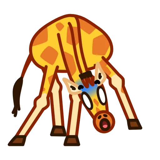 Стикер 4 Giraffe Spotty