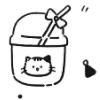 Стикер 19 🖤Girl and cats