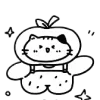 Стикер 14 🖤Girl and cats