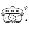 Стикер 20 🖤Girl and cats