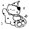 Стикер 18 🖤Girl and cats