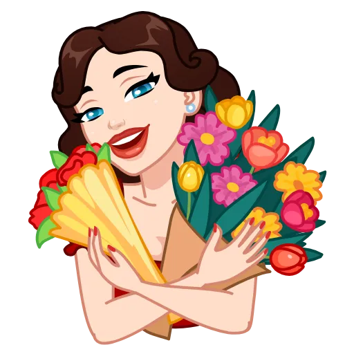 💐 Стикер «Я сама» для Telegram