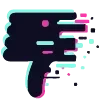 Стикер 23 Glitch