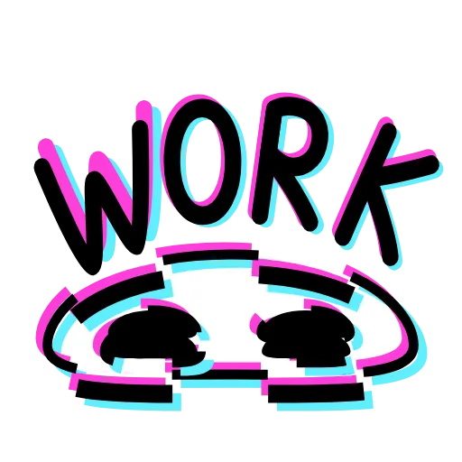 Стикер 33 Glitched Emoji