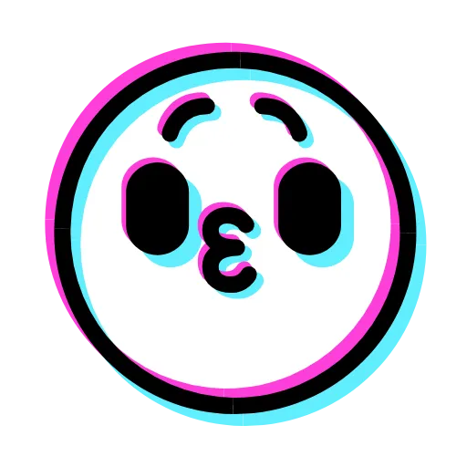 Стикер 11 Glitched Emoji