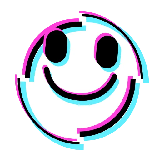 Стикер 5 Glitched Emoji