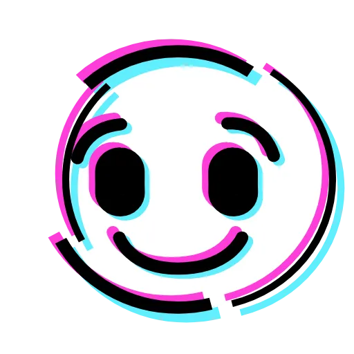 Стикер 16 Glitched Emoji