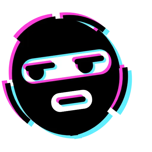 Стикер 56 Glitched Emoji