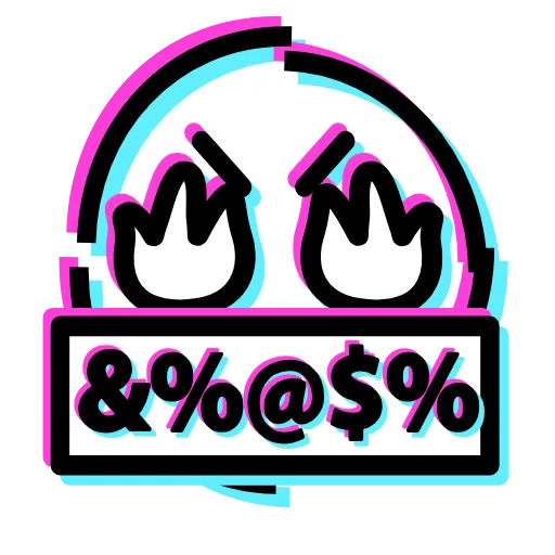 Стикер 27 Glitched Emoji