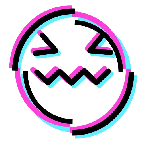 Стикер 2 Glitched Emoji
