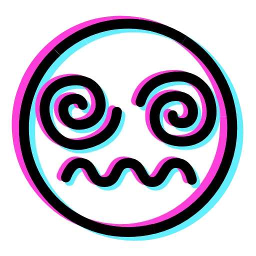 Стикер 8 Glitched Emoji