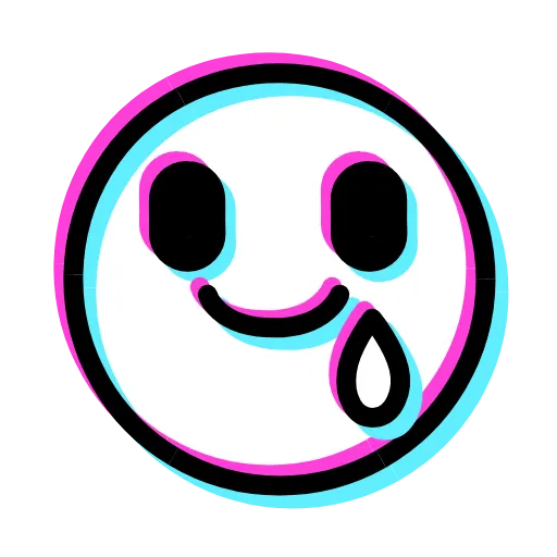 Стикер 12 Glitched Emoji