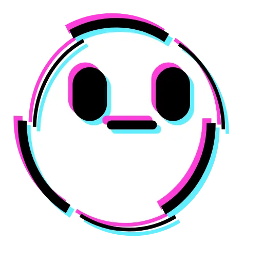 Стикер 6 Glitched Emoji