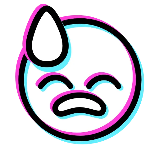 Стикер 13 Glitched Emoji