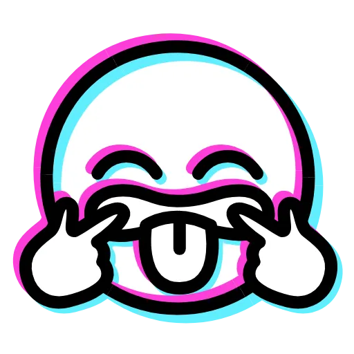 Стикер 55 Glitched Emoji