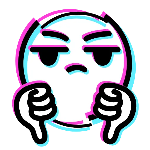 Стикер 41 Glitched Emoji