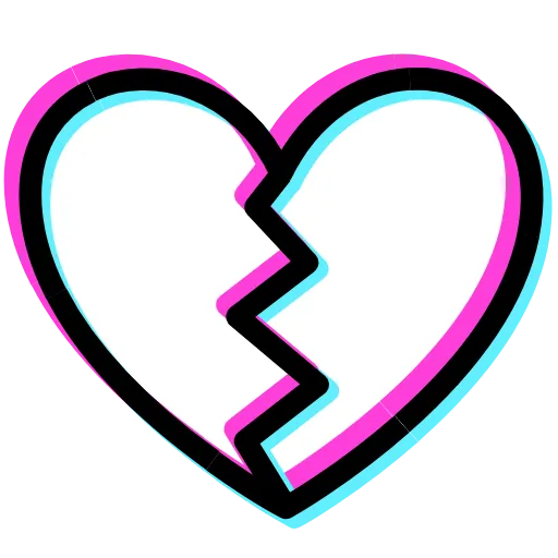 Стикер 35 Glitched Emoji