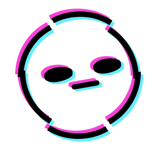 Стикер 6 Glitched Emoji