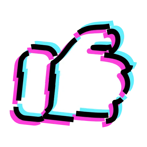 Стикер 18 Glitched Emoji
