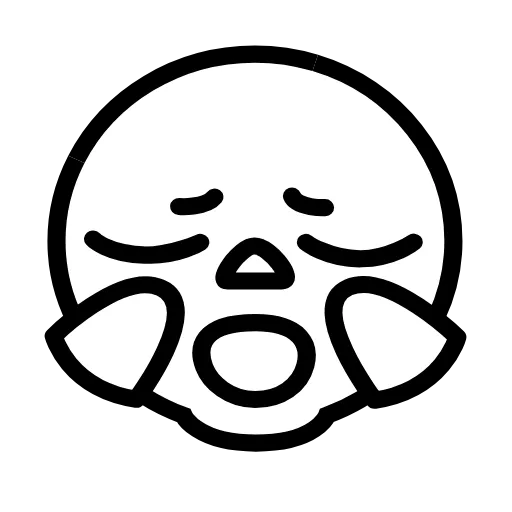 Стикер 45 Glitched Emoji
