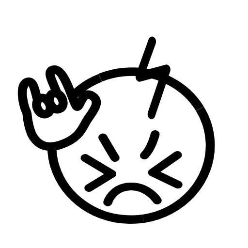 🤘 Стикер «Glitched Emoji» для Telegram