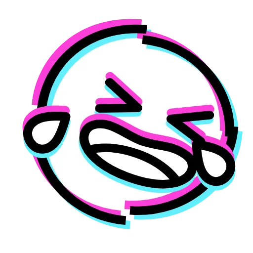 Стикер 21 Glitched Emoji